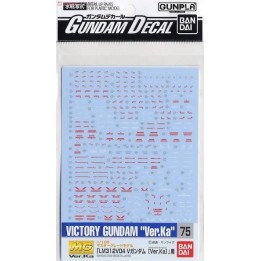 BANDAI GUNDAM DECAL 75 MG 1/100 V GUNDAM Ver.Ka