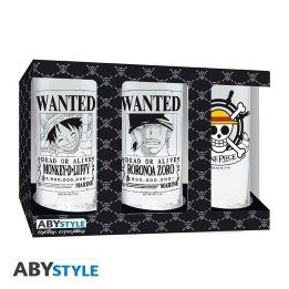 ABYSTYLE ONE PIECE - Set 3 bicchieri in vetro