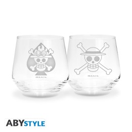 ABYSTYLE ONE PIECE - Set 2 Bicchieri: "Luffy & Ace"
