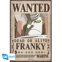 ABYSTYLE ONE PIECE - Poster: "Wanted Franky New" (52x35)