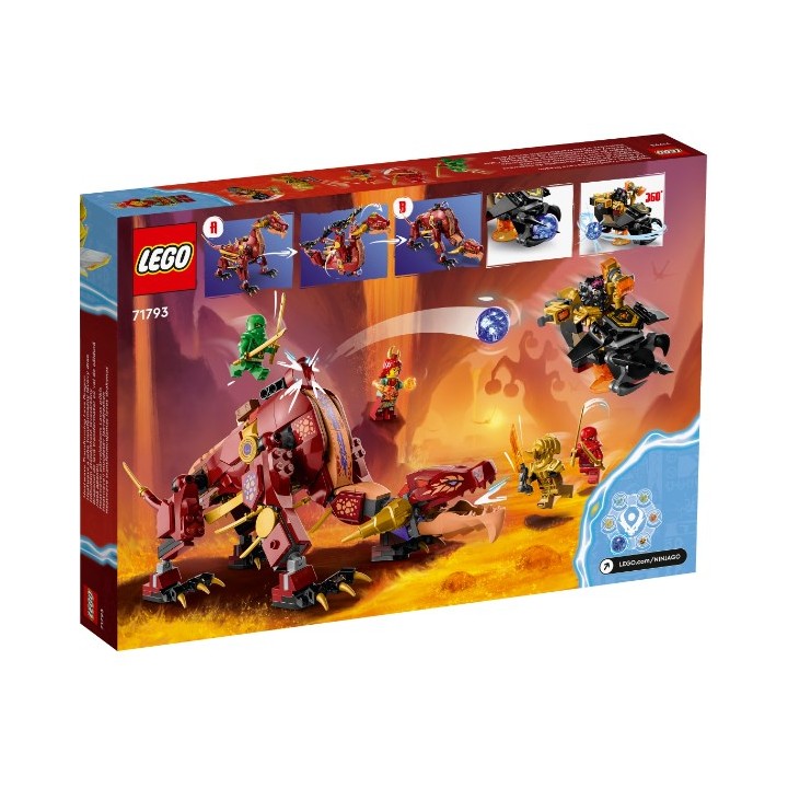 LEGO 71793 Dragone di Lava Transformer Heatwave