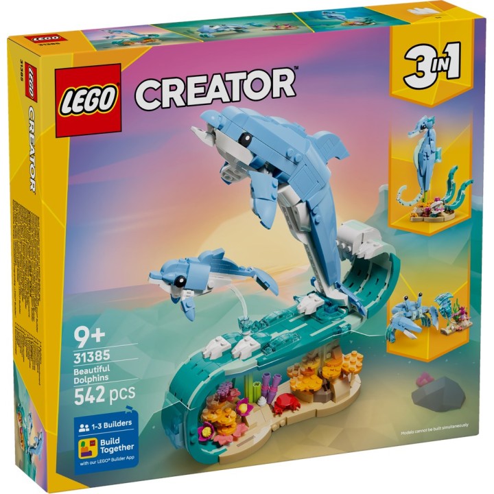 LEGO 31385 CREATOR - Animali marini: meravigliosi delfini