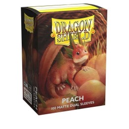 DRAGON SHIELD Dual Matte Sleeves - Peach 'Piip' (100 Sleeves)