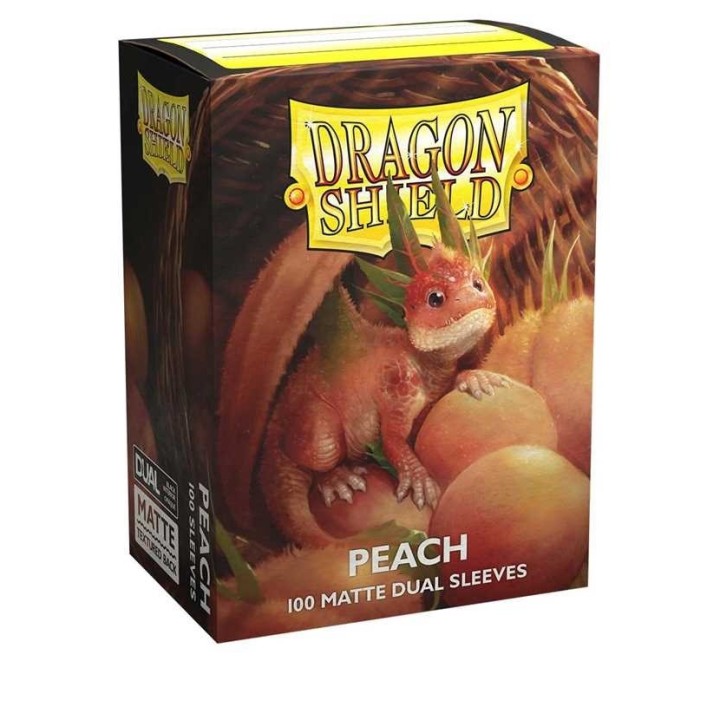 DRAGON SHIELD Dual Matte Sleeves - Peach 'Piip' (100 Sleeves)