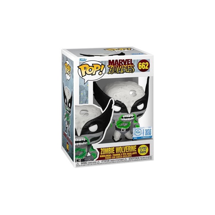 FUNKO POP Marvel: Zombies - Wolverine (B&W) (Exclusive) 9 cm