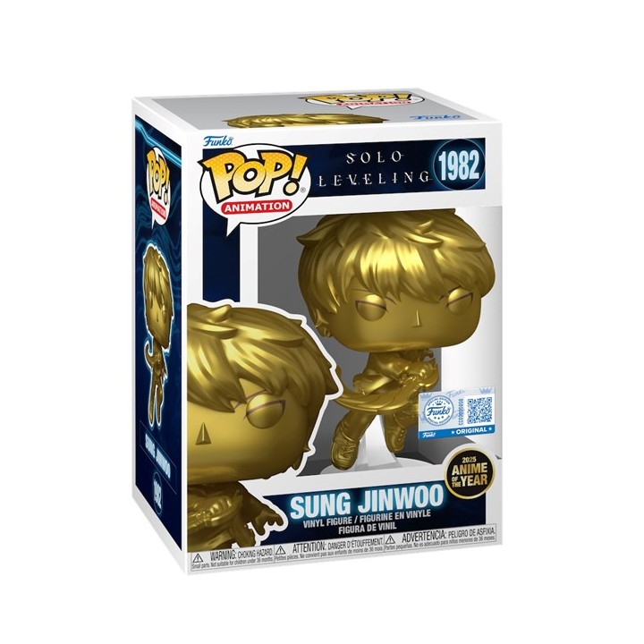 FUNKO POP Animation: Solo Leveling - 1982 Sung Jinwoo (Exclusive) 9 cm