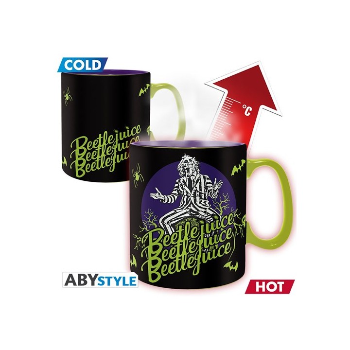 ABYSTYLE BEETLEJUICE - Tazza termosensibile 460 ml : "Beetlejuice Bee.