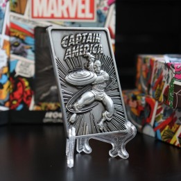 Marvel Comics : Capitan America - Lingotto da collezione con stampa in rilievo Limited Edition (7.5x5cm)