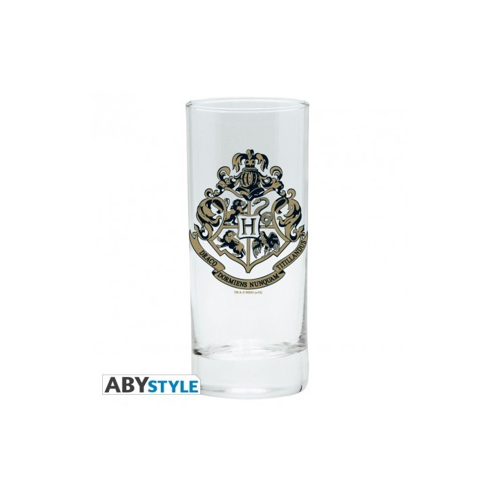 ABYSTYLE HARRY POTTER - Hogwarts Bicchiere in vetro (minimo ordine 2 o multipli)
