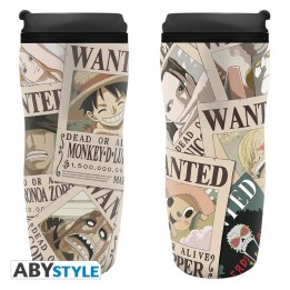 ABYSTYLE ONE PIECE - Tazza da viaggio in ceramica : "Wanted"