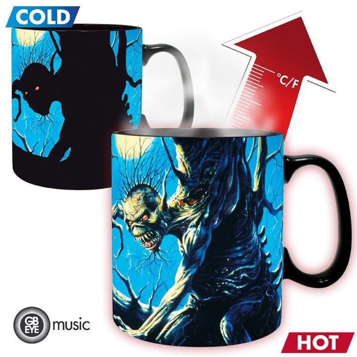ABYSTYLE IRON MAIDEN - Tazza termosensibile 460 ml: "Fearofthe Dark"