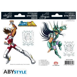 ABYSTYLE SAINT SEIYA - Mini Adesivi 16x11cm/ 2 Fogli: "Pegasus/Shiryu"