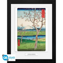 ABYSTYLE HIROSHIGE - Poster incorniciato: "The Outskirts of Koshigay" (30x40)
