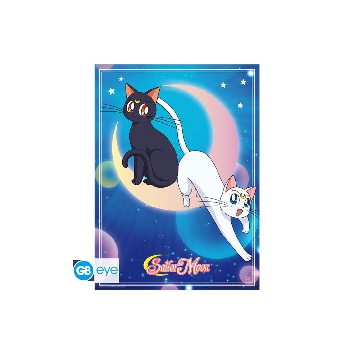 ABYSTYLE SAILOR MOON - Poster Chibi: "Luna & Artemis" (52x38)