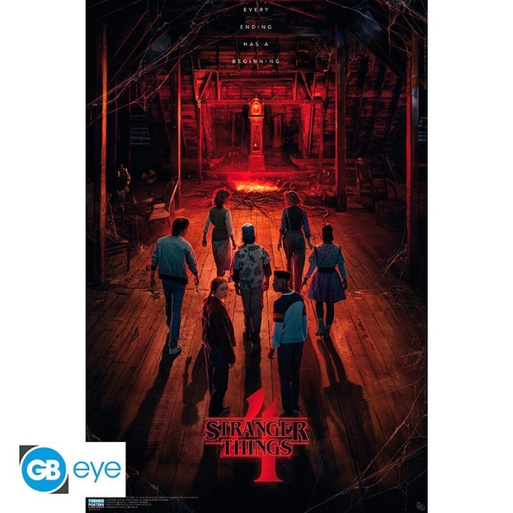 ABYSTYLE STRANGER THINGS 4 - Poster grande: "Teaser casa Creel" (91.5x61)