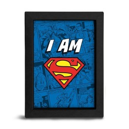 ABYSTYLE SUPERMAN - Poster incorniciato 15x20 : Family&Friends - "I AM SUPERMAN"