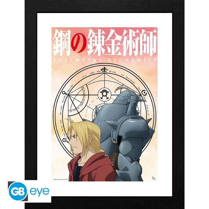ABYSTYLE FULLMETAL ALCHEMIST - Poster incorniciato: "Elric Brothers" (30x40)
