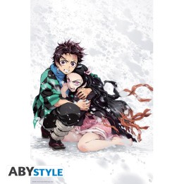 ABYSTYLE DEMON SLAYER - Poster grande: "Tanjiro & Nezuko Snow" (91.5x61)