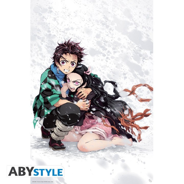 ABYSTYLE DEMON SLAYER - Poster grande: "Tanjiro & Nezuko Snow" (91.5x61)