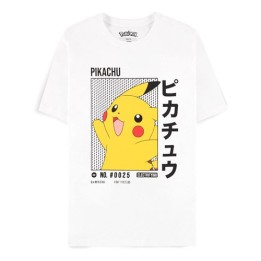 DIFUZED Pokémon - White Pikachu Men's Short Sleeved T-shirt S