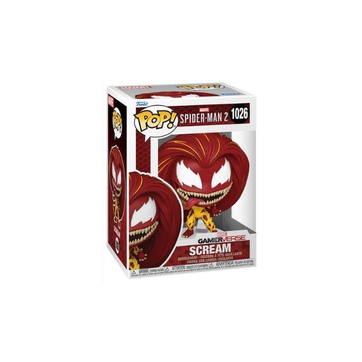 FUNKO POP Games: Spider-man 2 Video Game- SCREAM 9 cm (DAMAGED BOX)