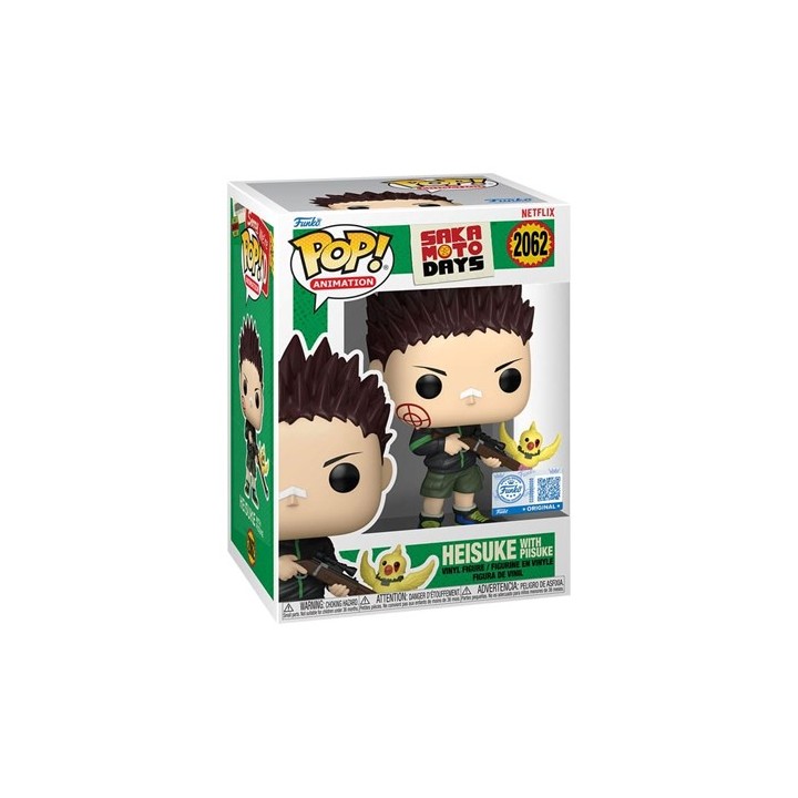 FUNKO POP Animation: Sakamoto Days - 2062 Heisuke W\ Piisuke (Exclusive) 9 cm