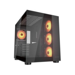 COUGAR CASE MID TOWER CUBE FV 150 RGB BLK D.CHAMBER 3120+120mm ARGB F.