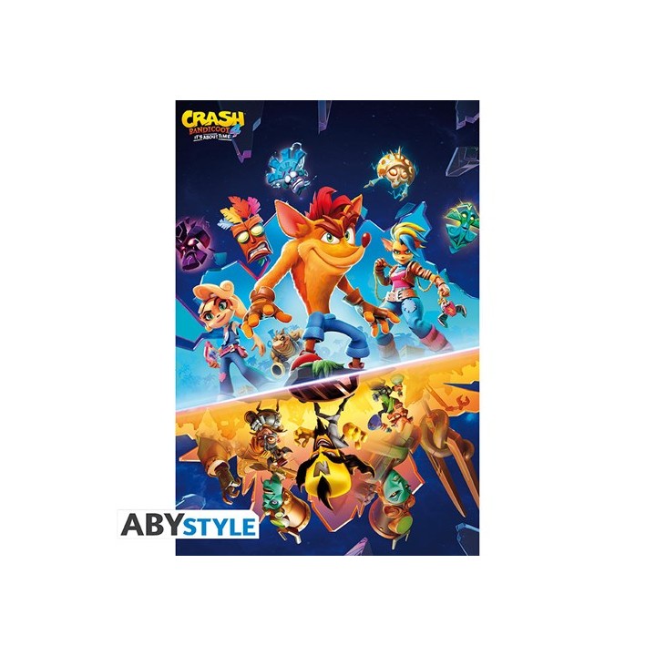 ABYSTYLE CRASH BANDICOOT - Poster grande: "It's about time" (91.5x61)