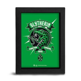 ABYSTYLE Harry Potter - Poster incorniciato 15x20cm : POP Color - Slytherin