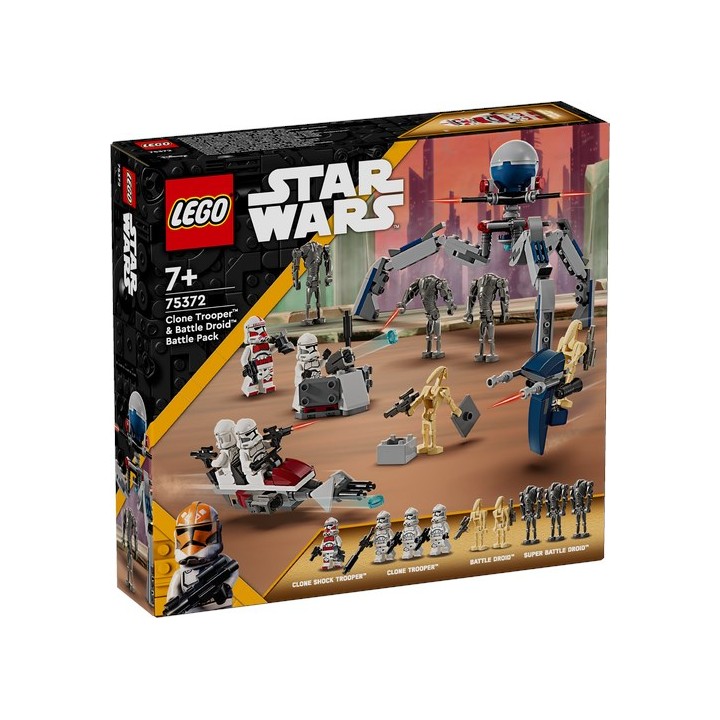 LEGO 75372 Star Wars - Battle PACK Clone Trooper e Battle Droid