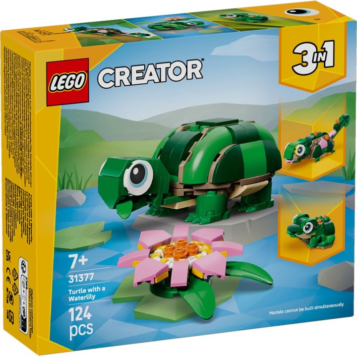LEGO 31377 CREATOR - Tartaruga con fiore di ninfea