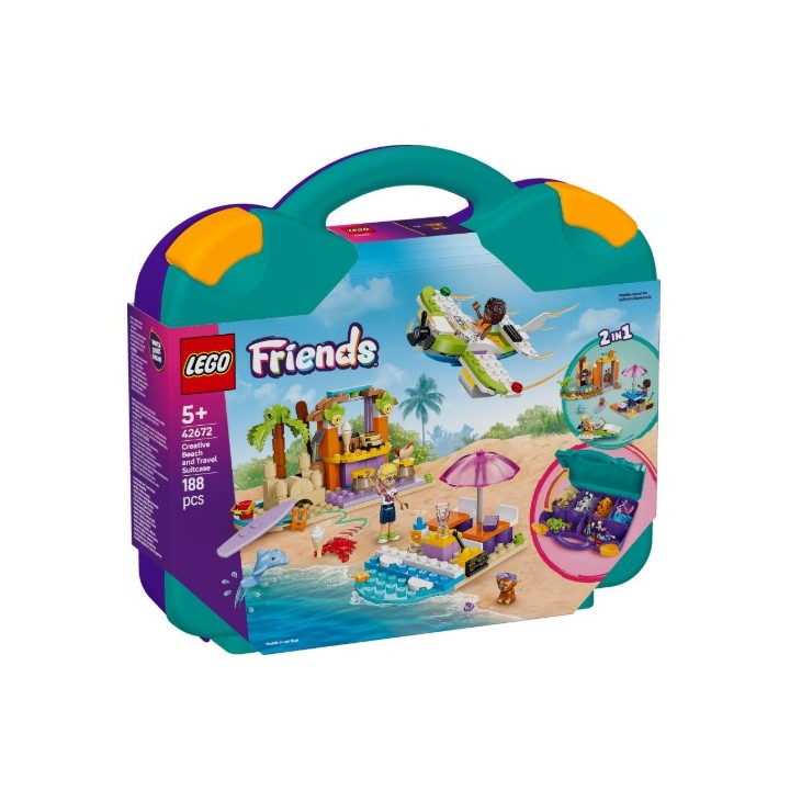 LEGO 42672 Valigia creativa da spiaggia e da viaggio