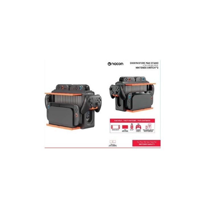 NACON Stazione Stoccaggio 4 JoyCon/2Pad/game, Switch 2