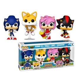 FUNKO POP Games: Sonic The Hedgehog 4Pack - Sonic, Tails , Amy, Shado.