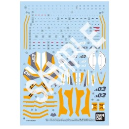 BANDAI HG 1/100 VF-31E SIEGFRIED (CHUCK MUSTANG USE) WATER DECALS