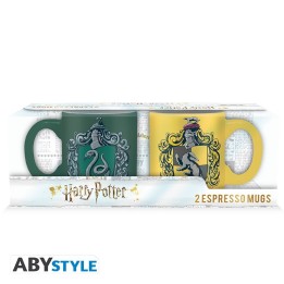 ABYSTYLE HARRY POTTER - SET 2 TAZZINE 110ml SERPEVERDE E TASSOROSSO