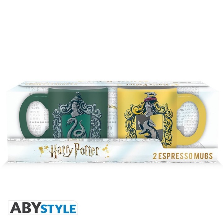 ABYSTYLE HARRY POTTER - SET 2 TAZZINE 110ml SERPEVERDE E TASSOROSSO