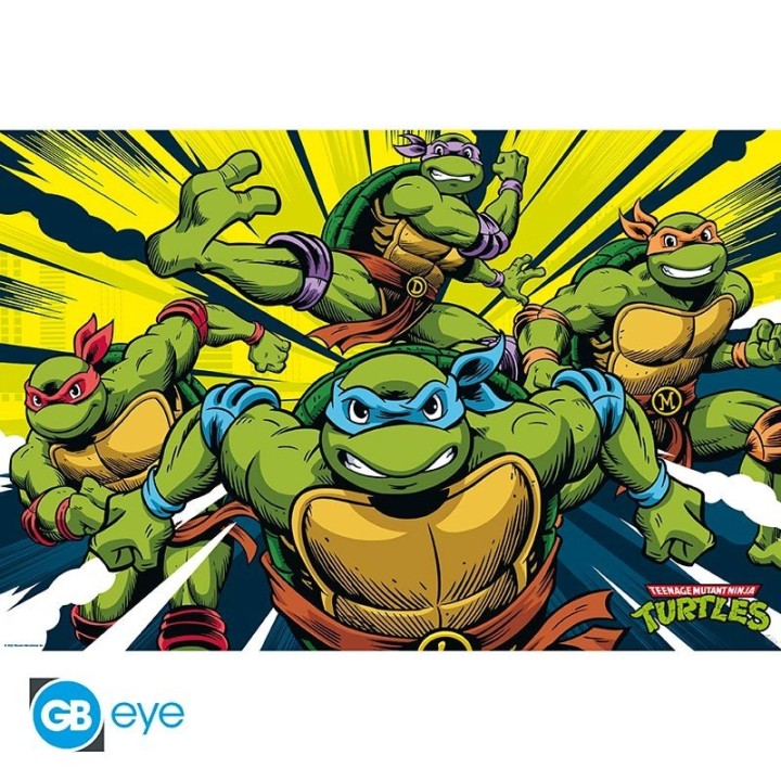 ABYSTYLE TEENAGE MUTANT NINJA TURTLES - Poster: "Turtles in action" (91.5x61)