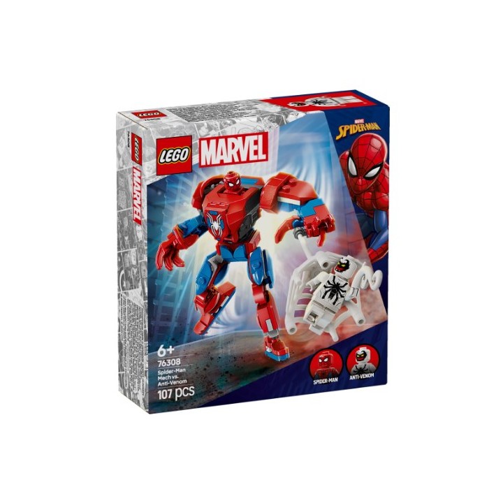 LEGO 76308 SUPER HEROES MARVEL - Mech di Spider-Man contro Anti-Venom