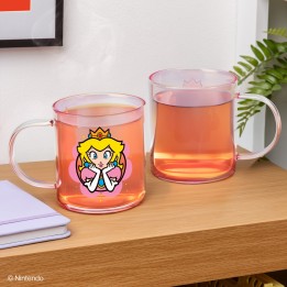 PALADONE - Princess Peach Iridescent Glass Mug