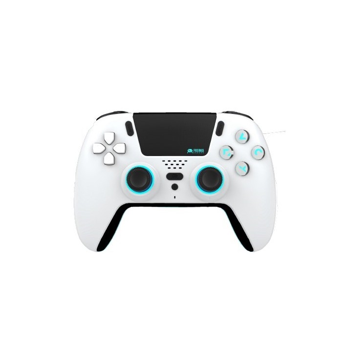 FREAKS AND GEEKS Wireless Bluetooth Controller for PS5- LED - White