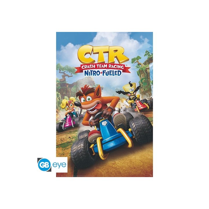 ABYSTYLE CRASH TEAM RACING - Poster grande: "Cover" (91.5x61)