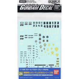 BANDAI GUNDAM DECAL 24 MG MULTIUSE - 0083