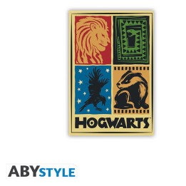 ABYSTYLE HARRY POTTER - Standard Magnet - Hogwarts 4 Houses x4