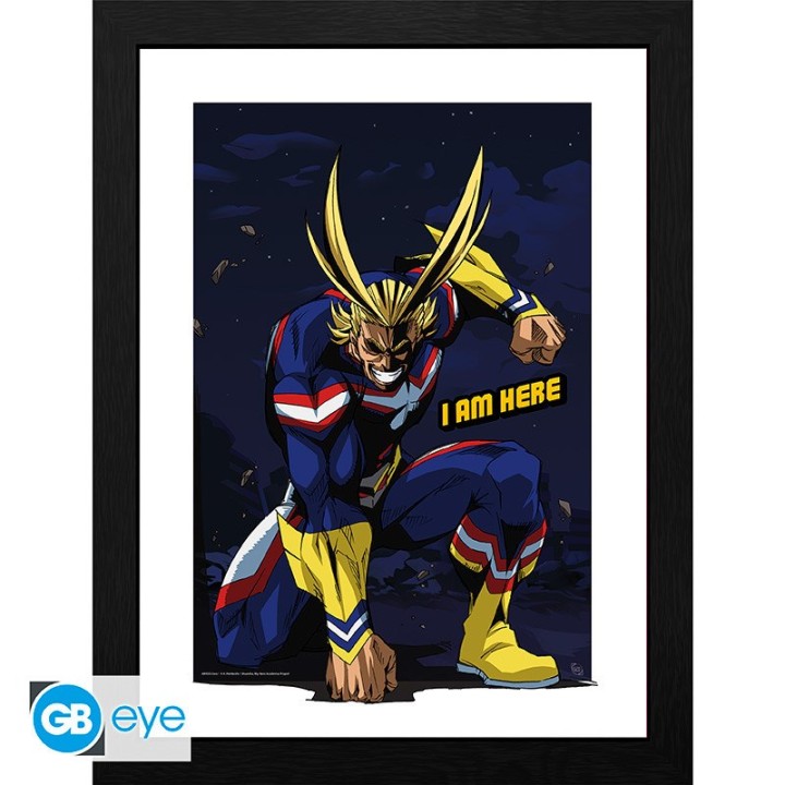 ABYSTYLE MY HERO ACADEMIA - Poster incorniciato (30x40): "All Might"