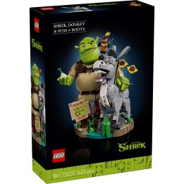 LEGO 72423 SHREK - Shrek, Ciuchino e Gatto con gli Stivali