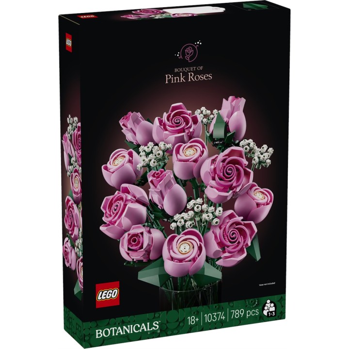 LEGO 10374 BOTANICALS - Bouquet di rose rosa