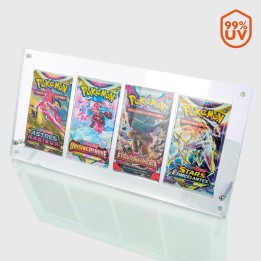PHOENIX SHIELD 4 Slots Acrylic Pokemon Booster Pack Holder