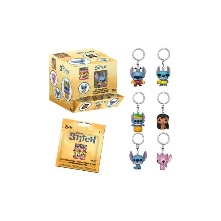 FUNKO Mystery Pocket POP: Lilo & Stitch - Keychain 12pz