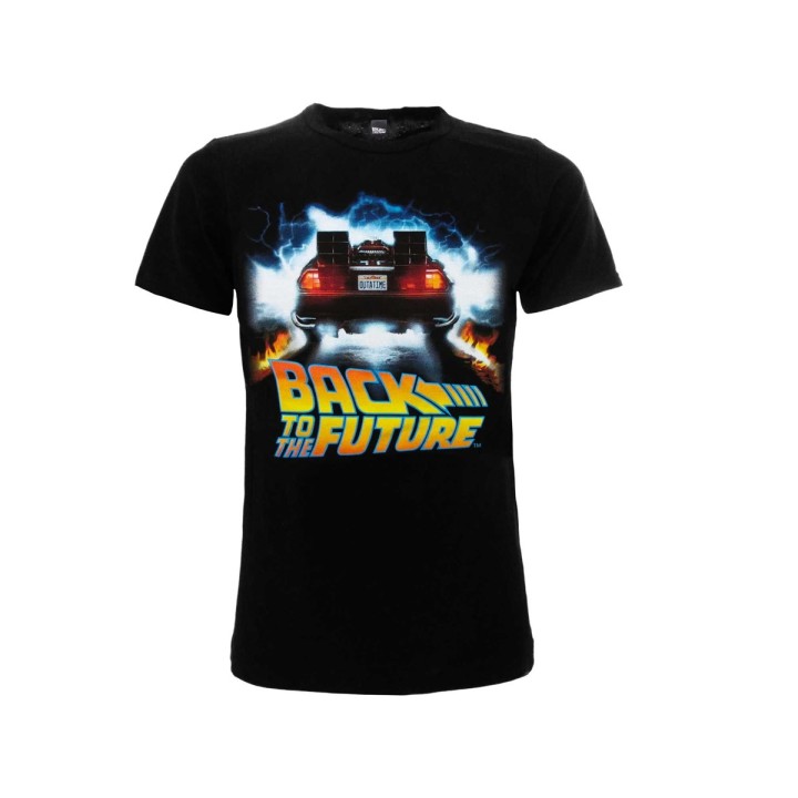 BACK TO THE FUTURE - T-shirt locandina L nera